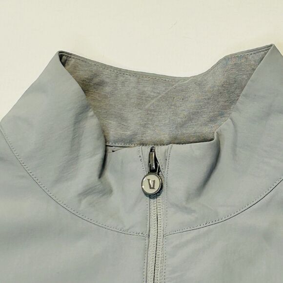 Vuori Sunday Element Track Jacket Mens Size 2XL XXL Gray V265 Sleeve Embroidered - Picture 9 of 12
